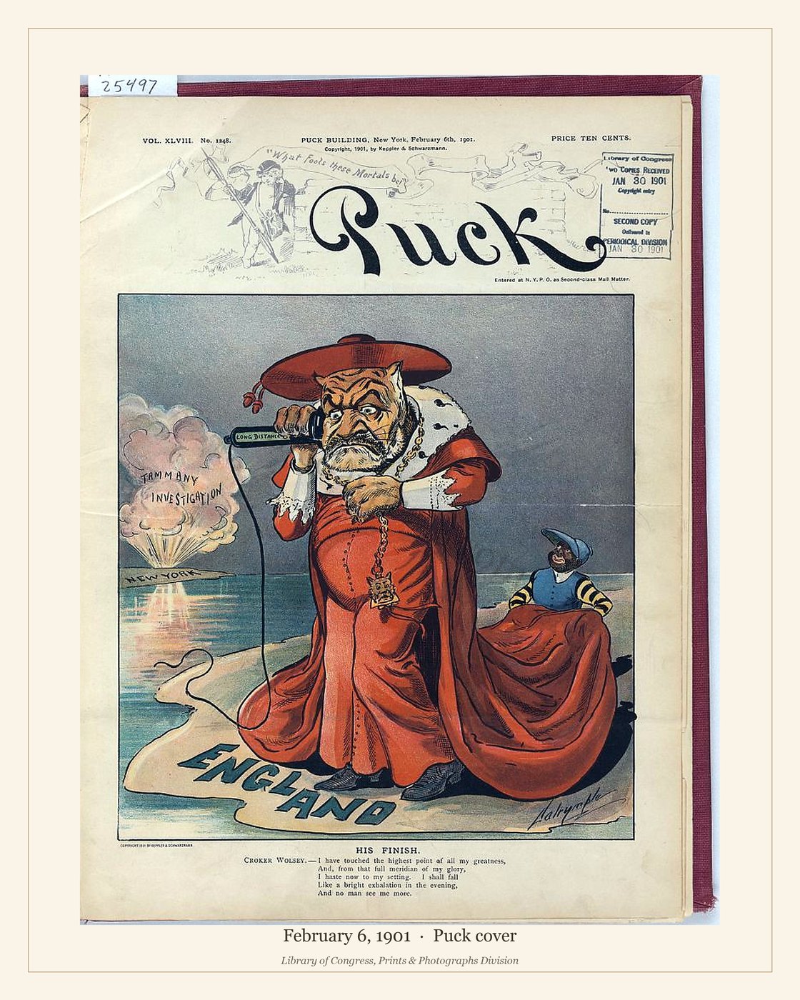 Puck cover — February 6, 1901 — watermarked preview