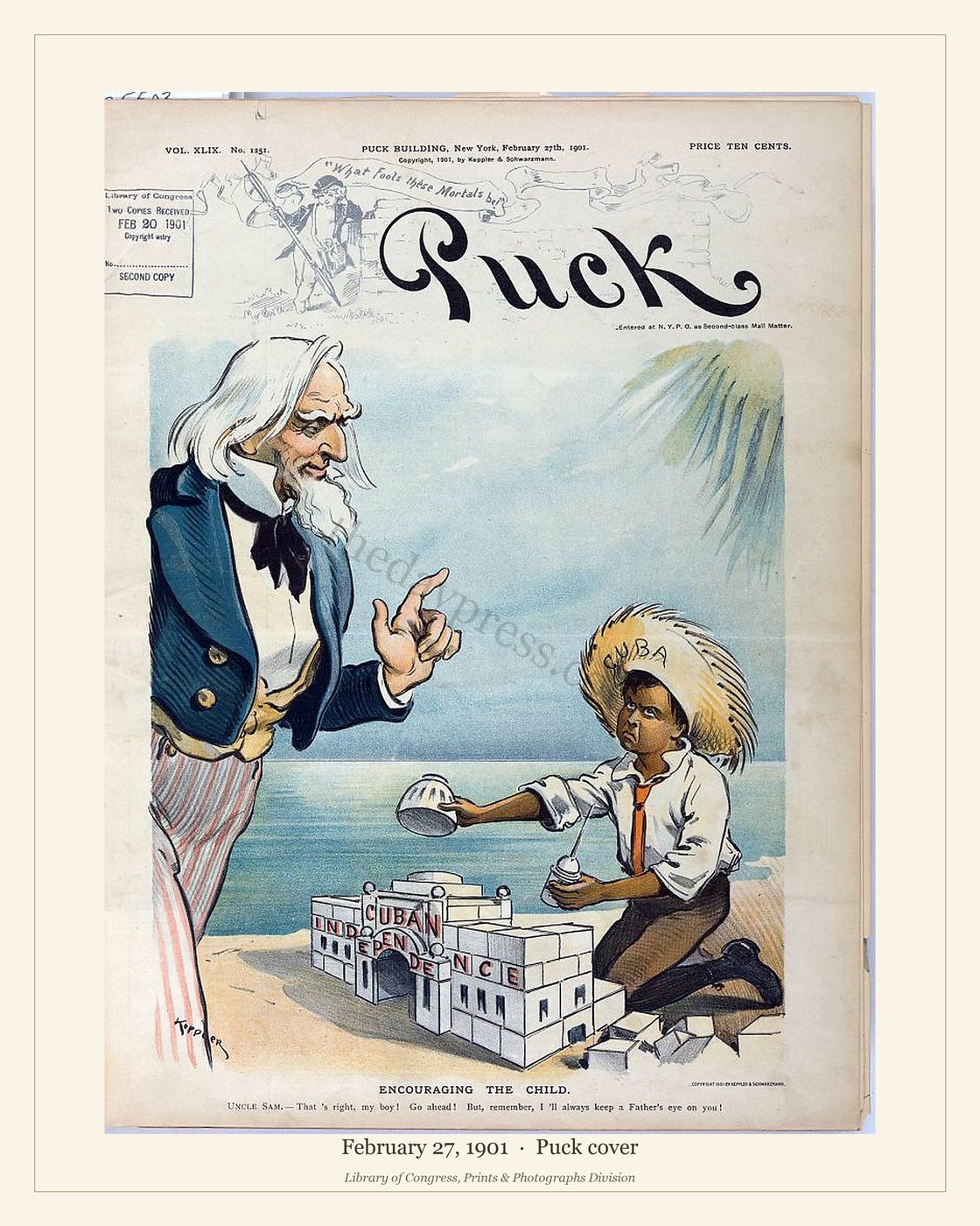 Puck cover — February 27, 1901 — watermarked preview