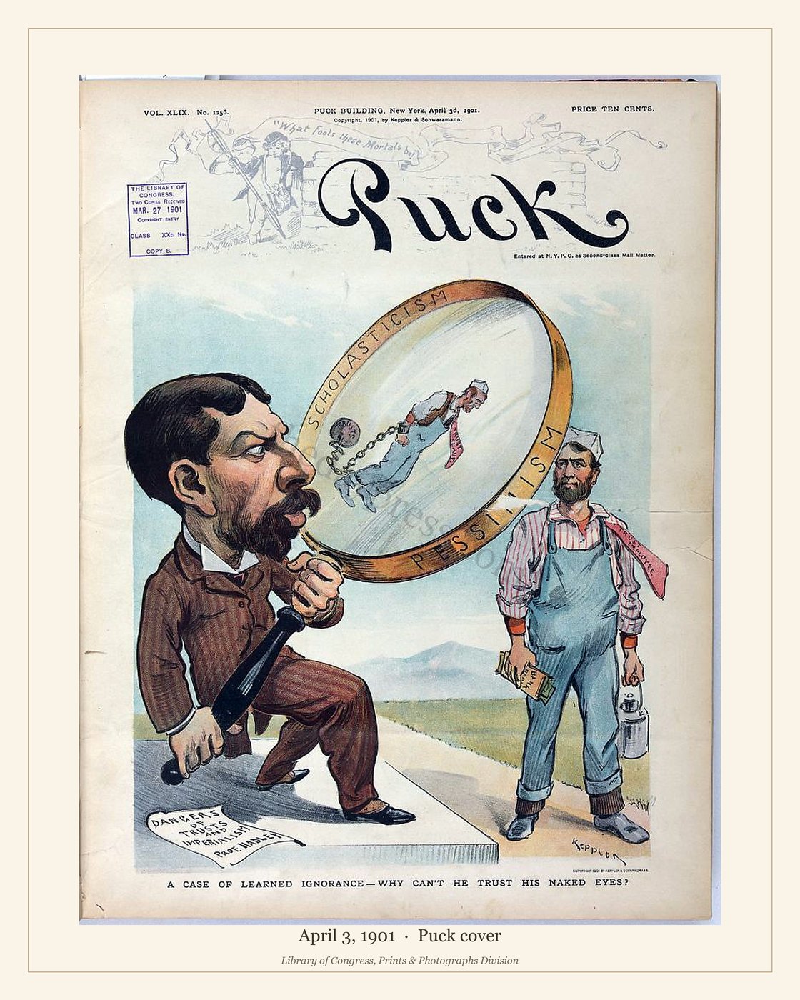 Puck cover — April 3, 1901 — watermarked preview
