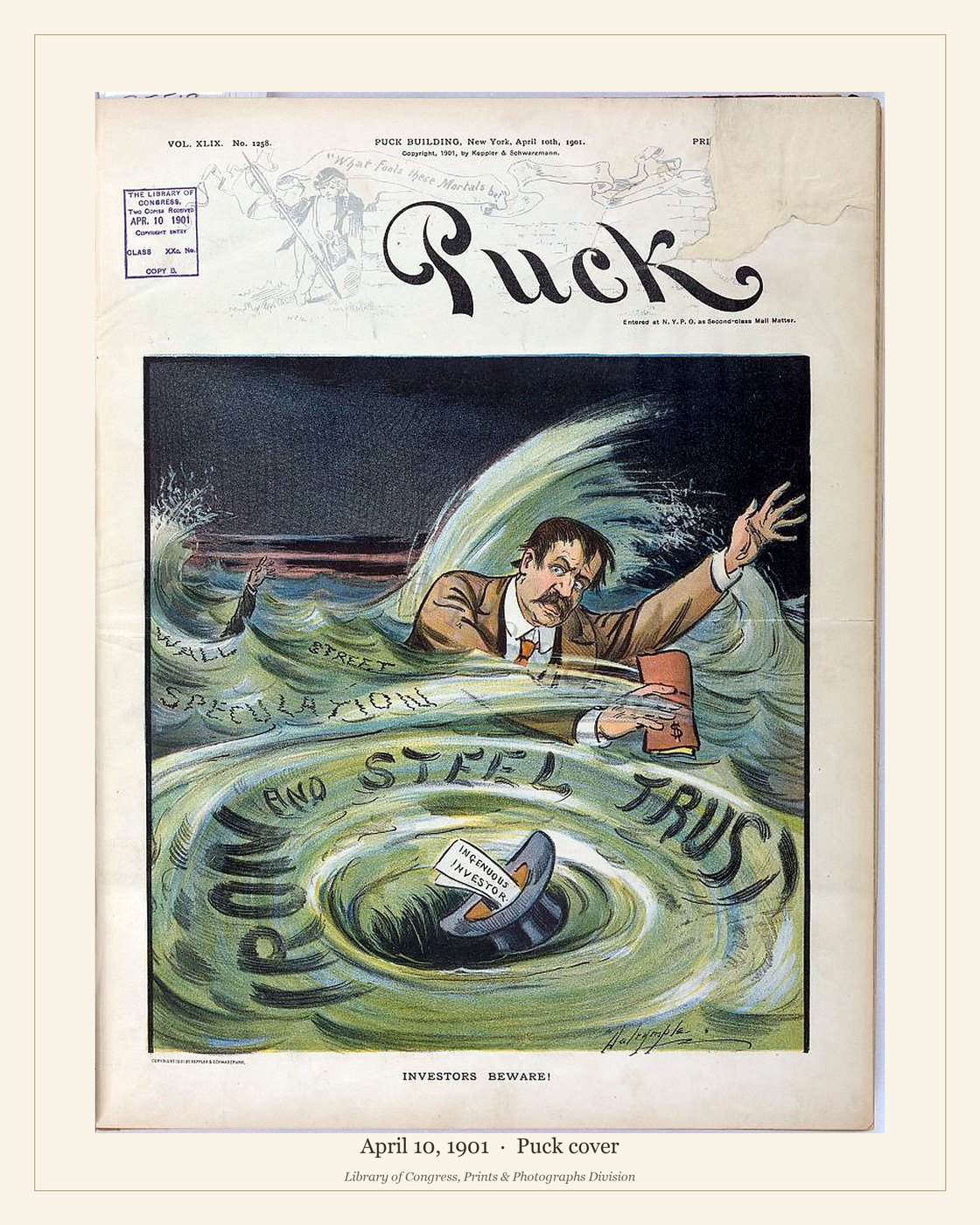 Puck cover — April 10, 1901 — watermarked preview