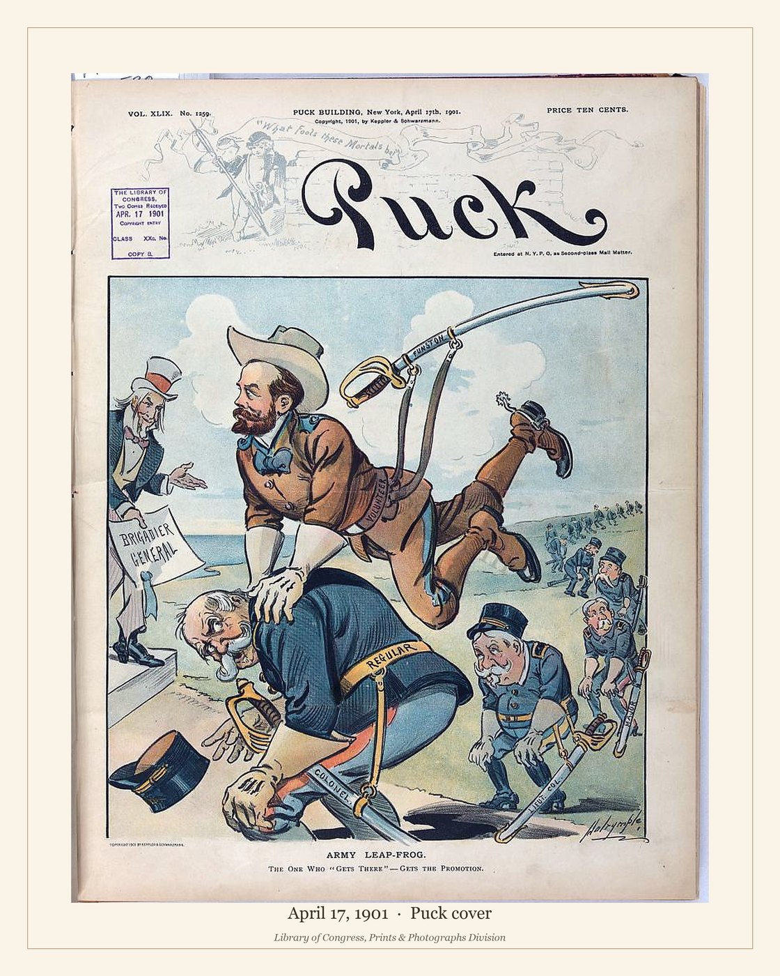 Puck cover — April 17, 1901 — watermarked preview