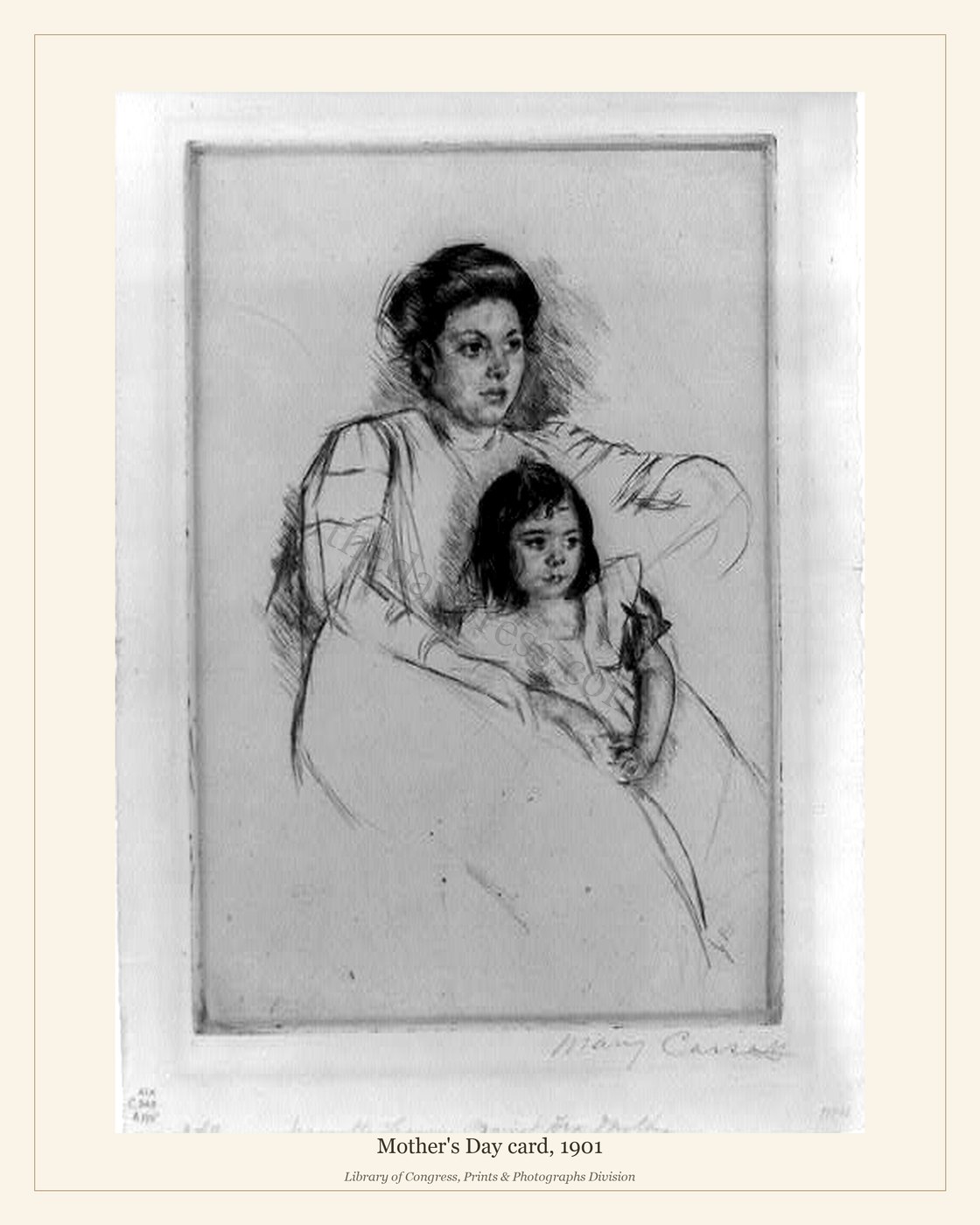 Mother's Day card, 1901 — watermarked preview