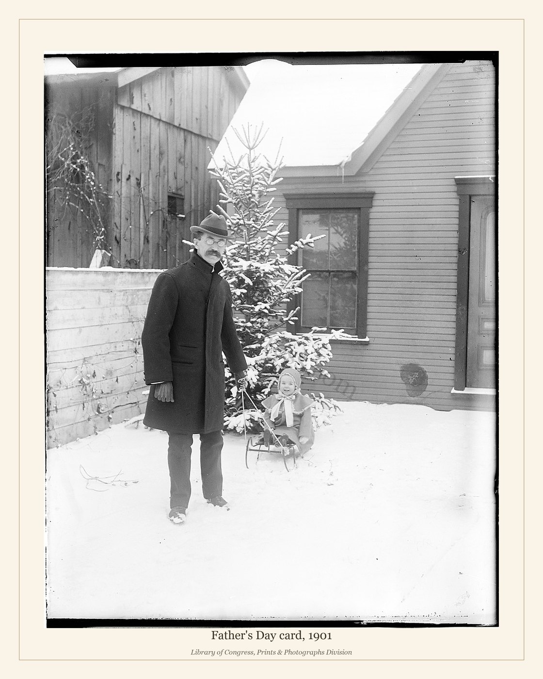 Father's Day card, 1901 — watermarked preview