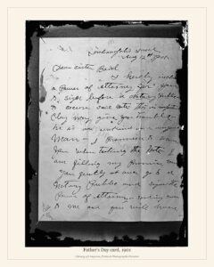 Father’s Day card, 1901