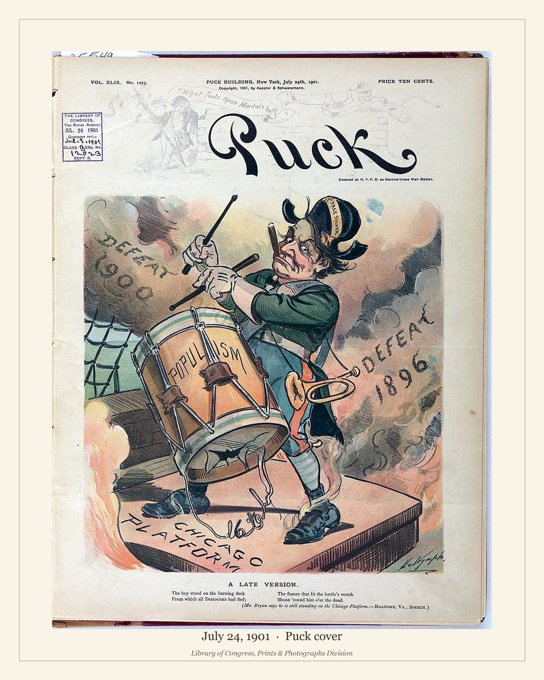 Puck cover — July 24, 1901 — watermarked preview