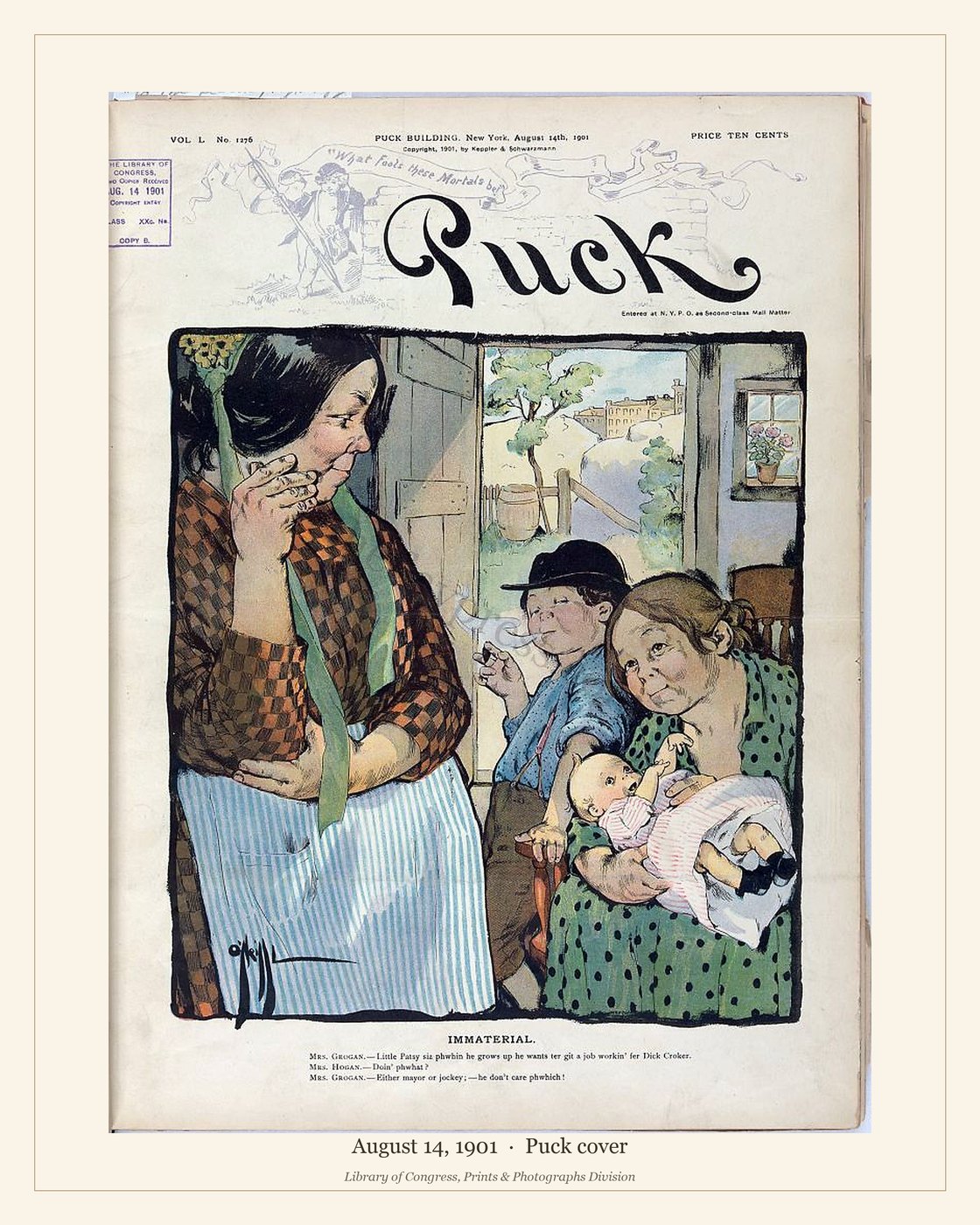 Puck cover — August 14, 1901 — watermarked preview