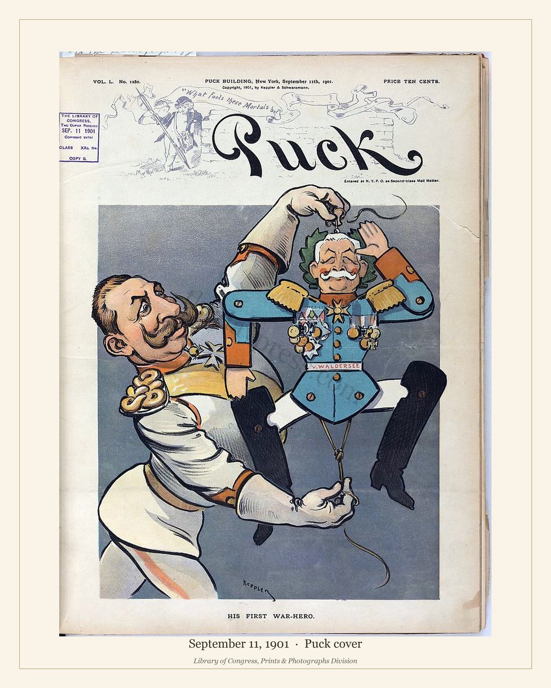 Puck cover — September 11, 1901 — watermarked preview