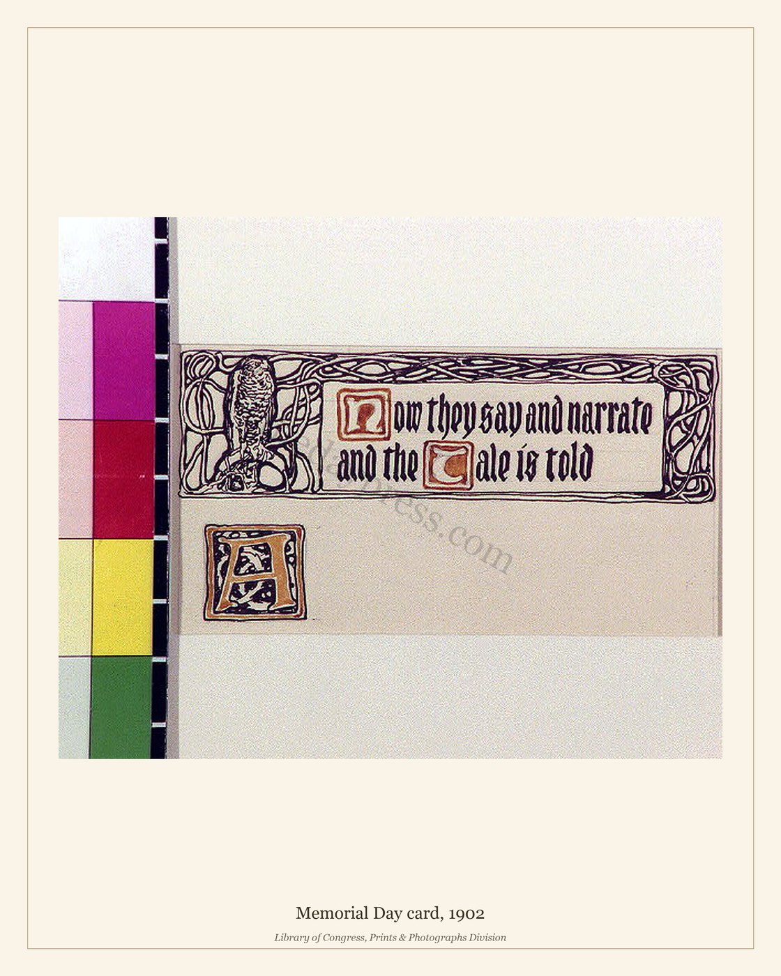 Memorial Day card, 1902 — watermarked preview
