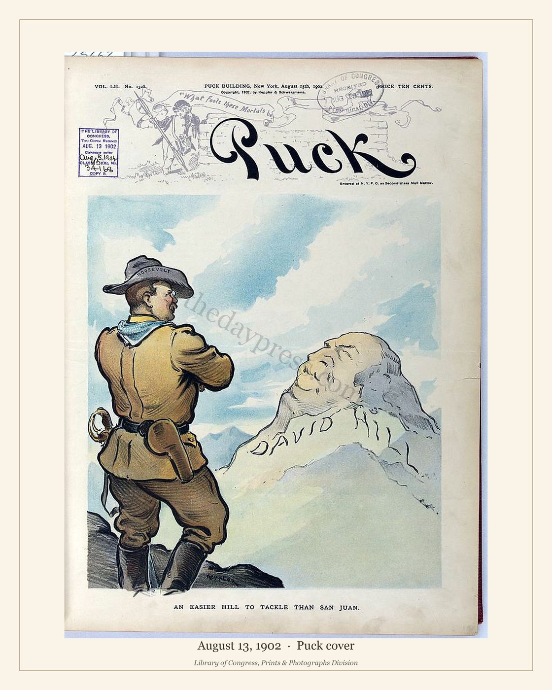 Puck cover — August 13, 1902 — watermarked preview