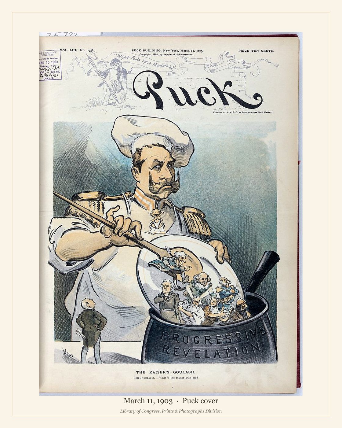 Puck cover — March 11, 1903 — watermarked preview