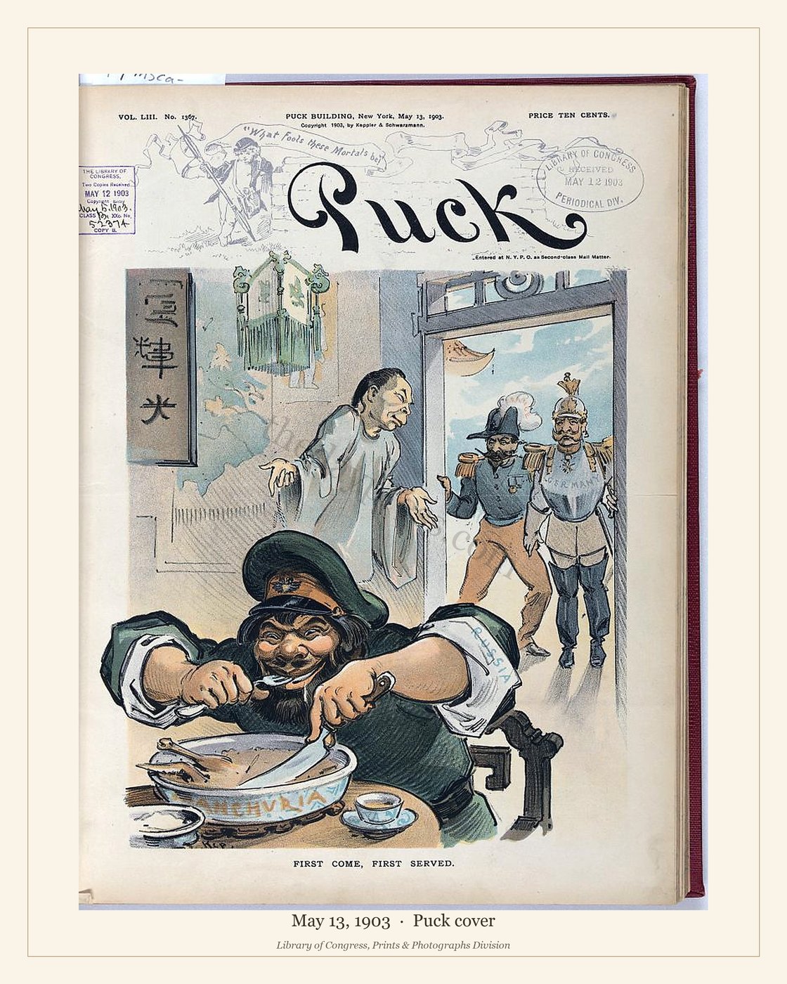 Puck cover — May 13, 1903 — watermarked preview