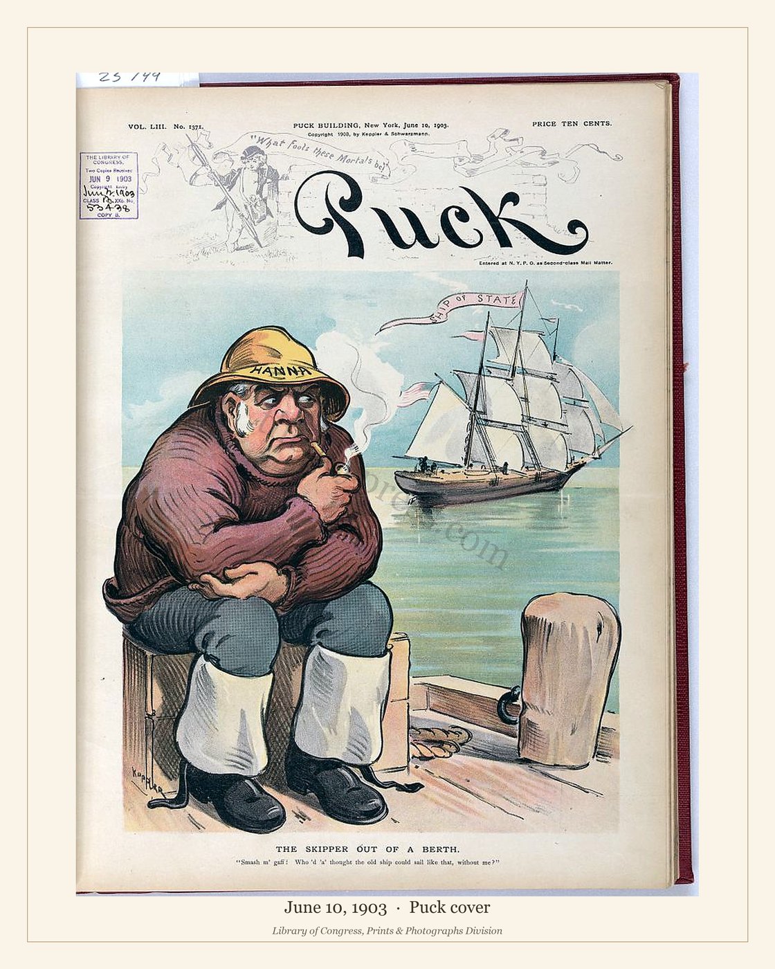 Puck cover — June 10, 1903 — watermarked preview