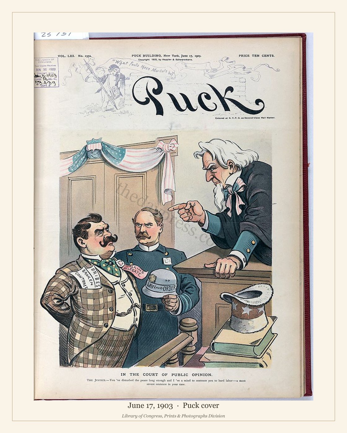 Puck cover — June 17, 1903 — watermarked preview