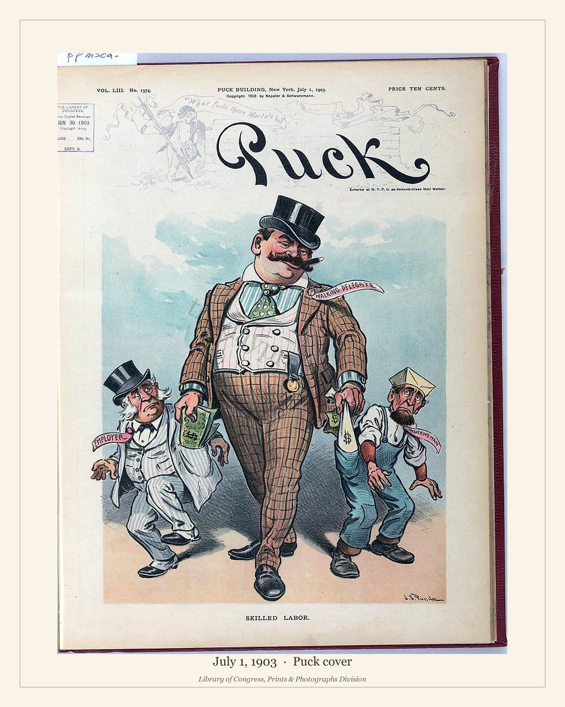Puck cover — July 1, 1903 — watermarked preview