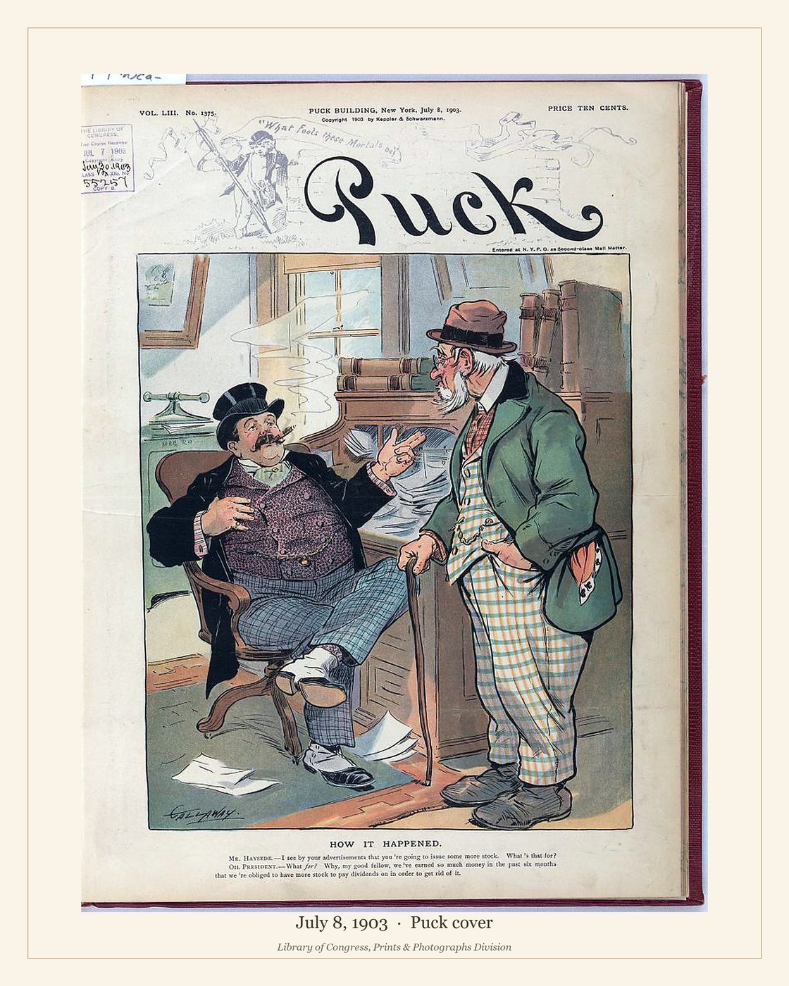 Puck cover — July 8, 1903 — watermarked preview
