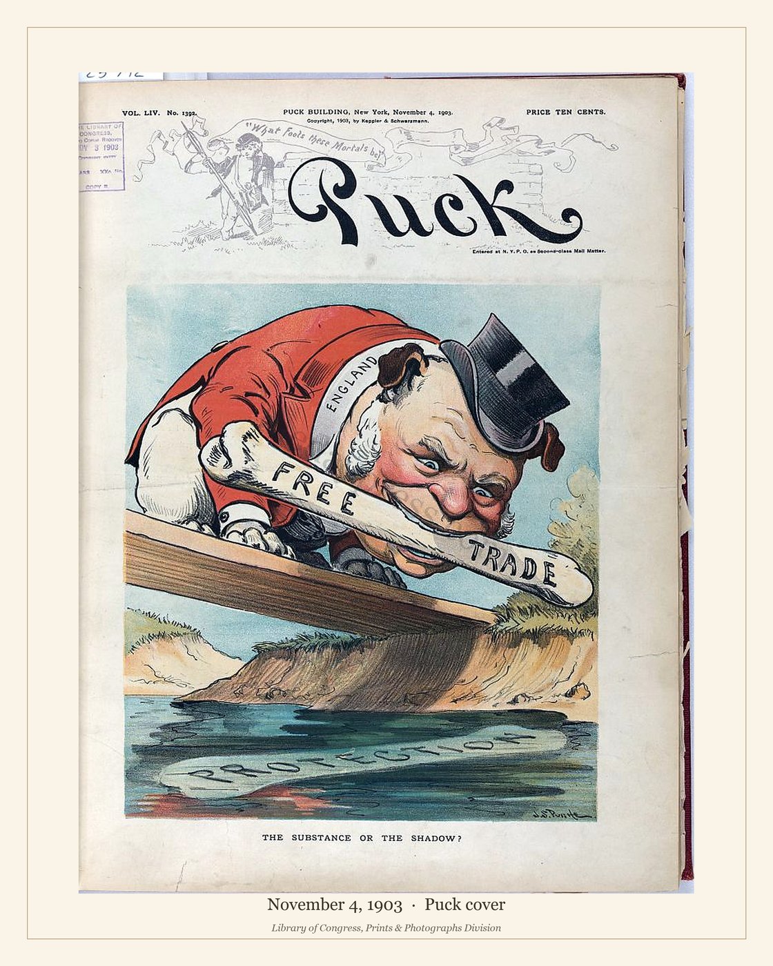 Puck cover — November 4, 1903 — watermarked preview