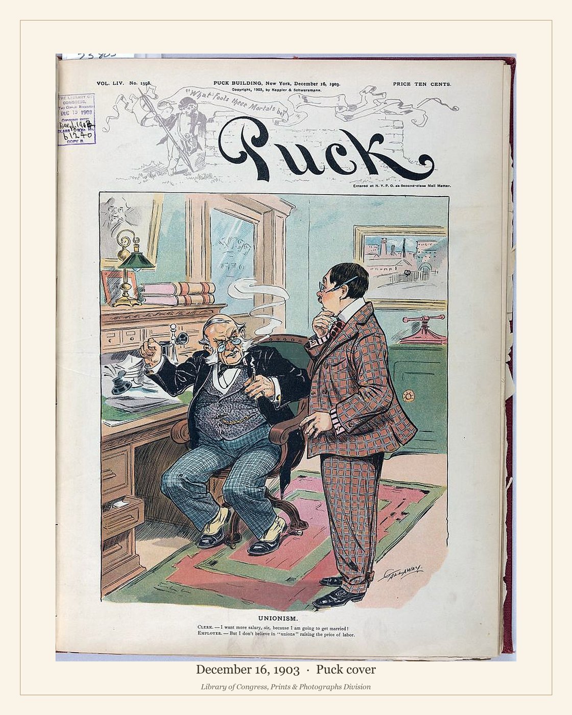 Puck cover — December 16, 1903 — watermarked preview