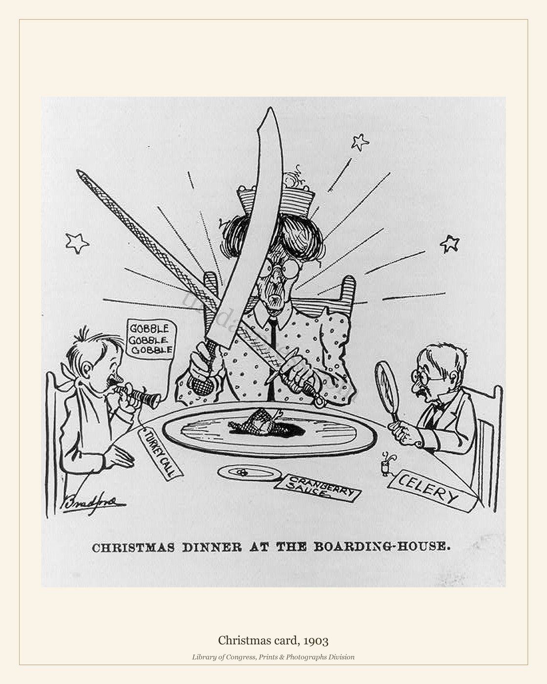 Christmas card, 1903 — watermarked preview