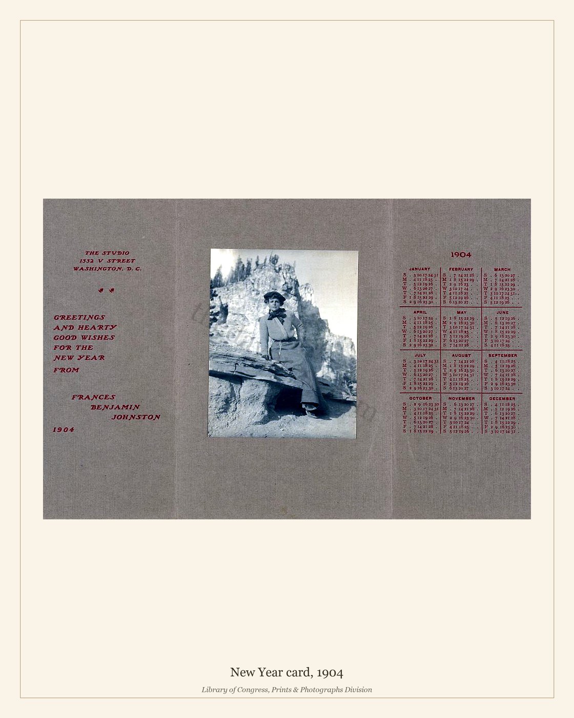 New Year card, 1904 — watermarked preview