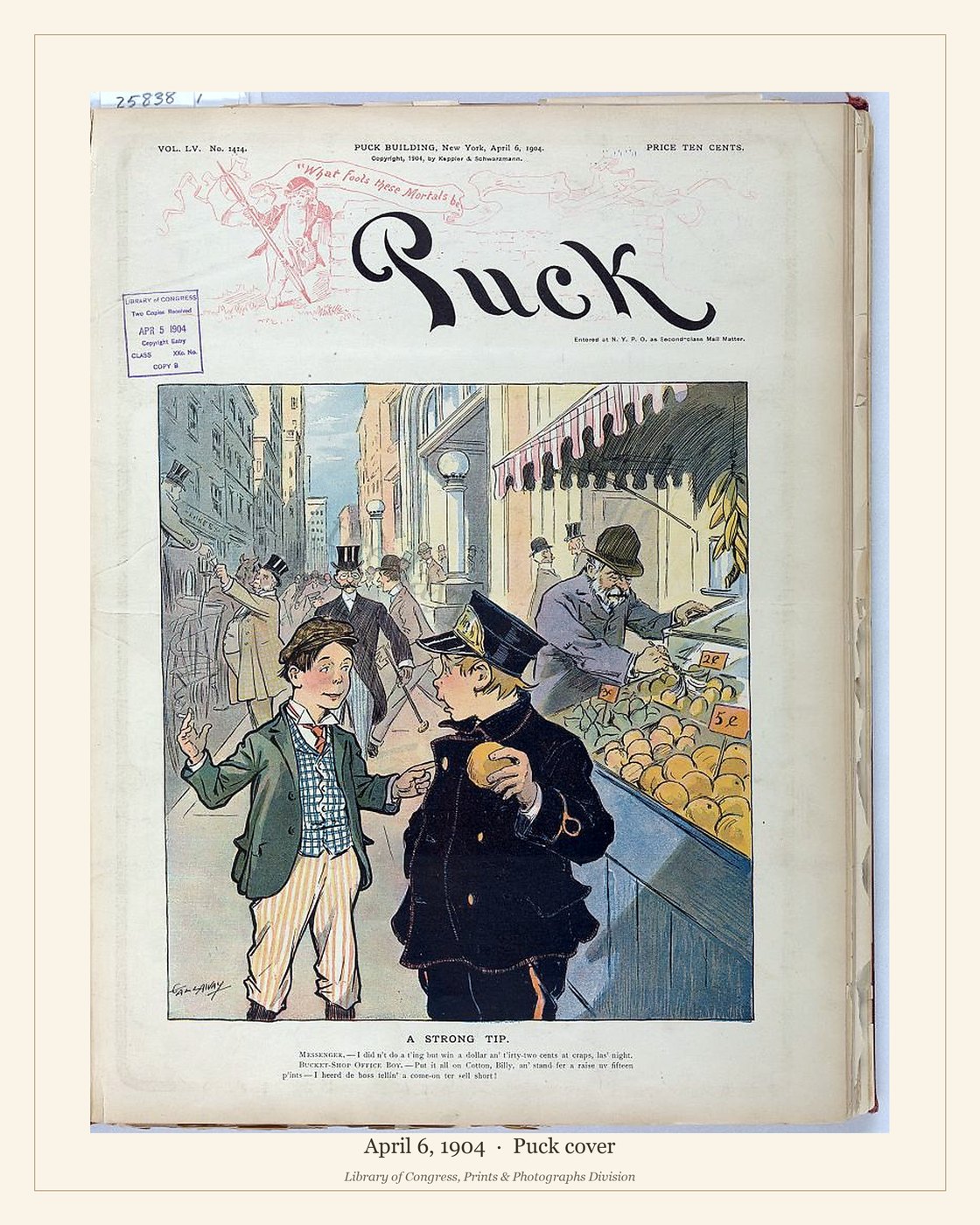 Puck cover — April 6, 1904 — watermarked preview