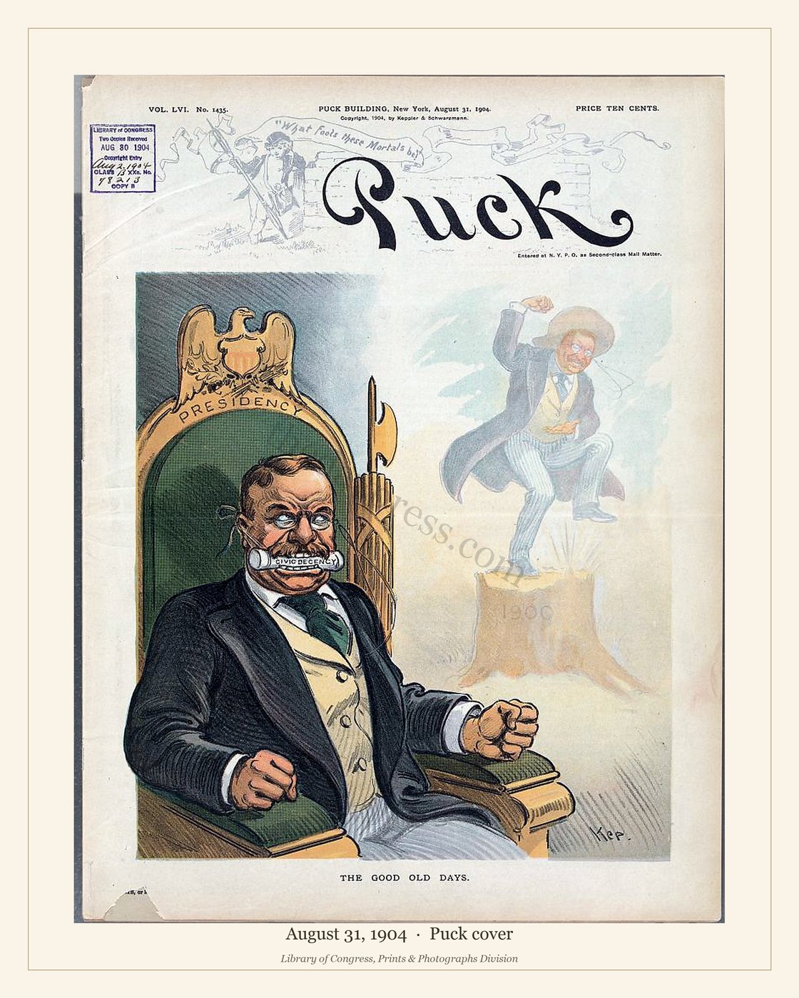 Puck cover — August 31, 1904 — watermarked preview