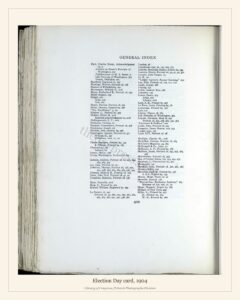 Election Day card, 1904