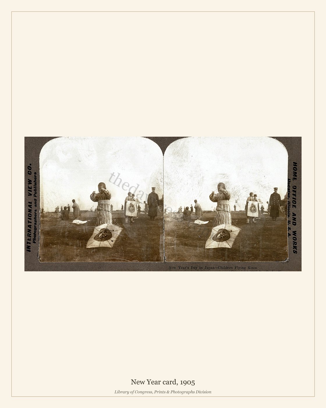New Year card, 1905 — watermarked preview