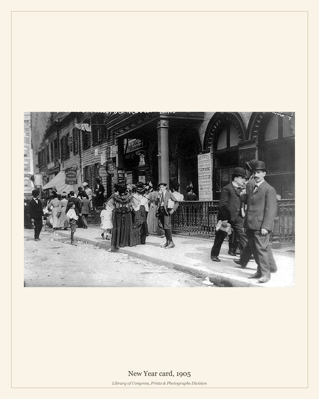 New Year card, 1905 — watermarked preview