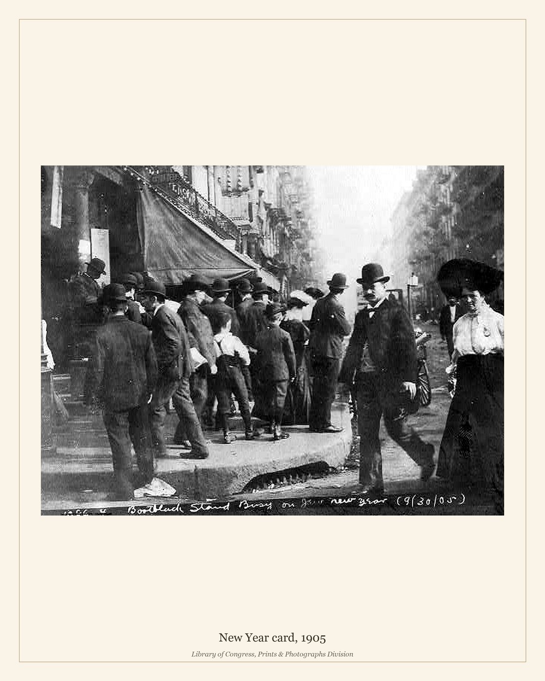 New Year card, 1905 — watermarked preview