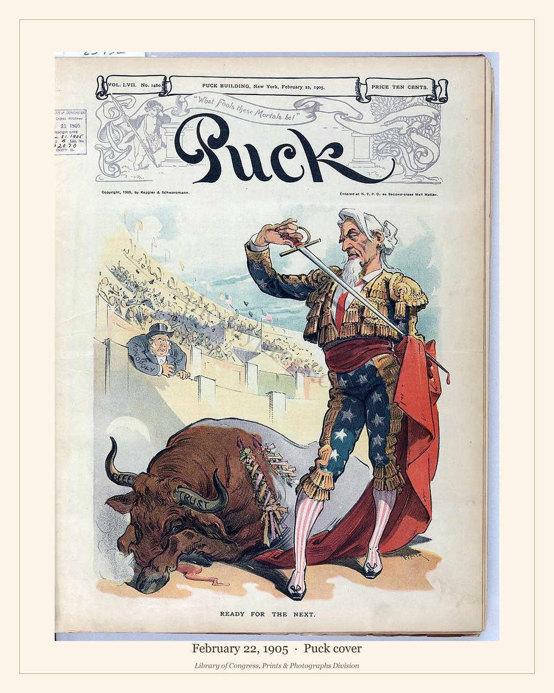 Puck cover — February 22, 1905 — watermarked preview