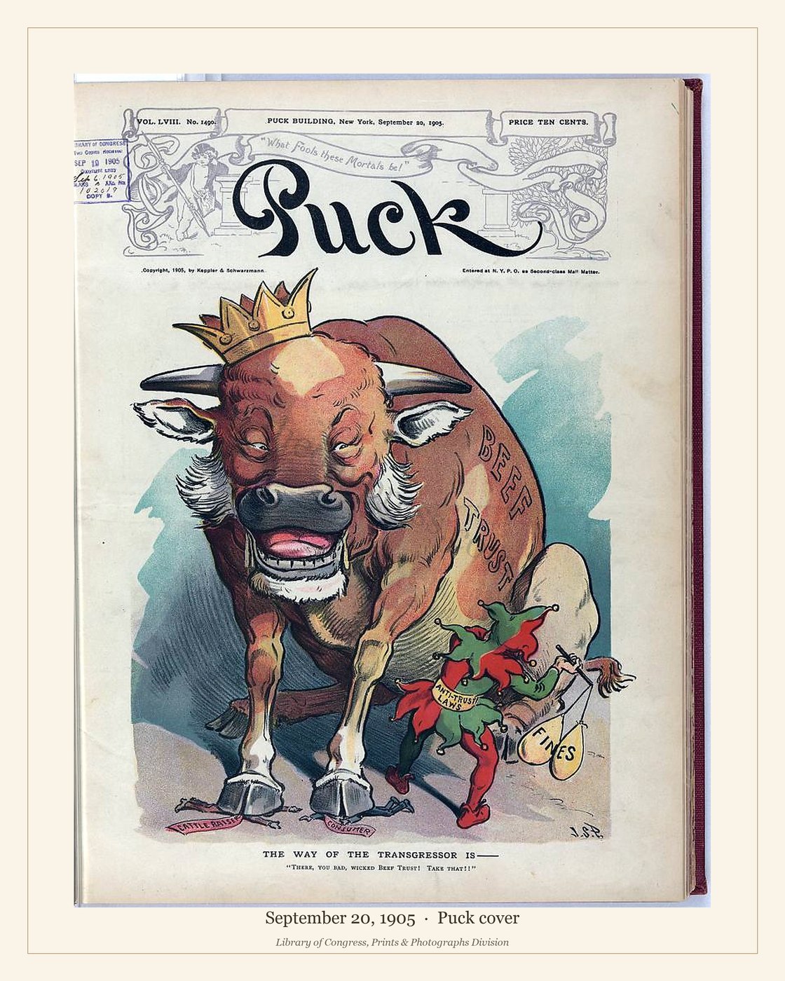 Puck cover — September 20, 1905 — watermarked preview
