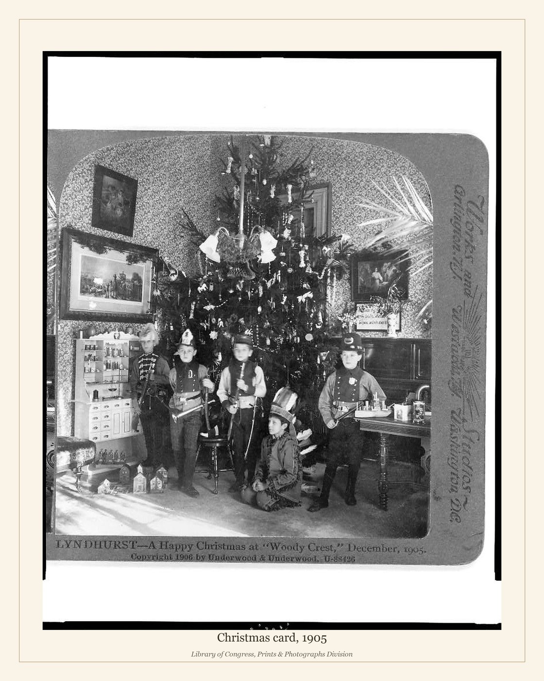 Christmas card, 1905 — watermarked preview
