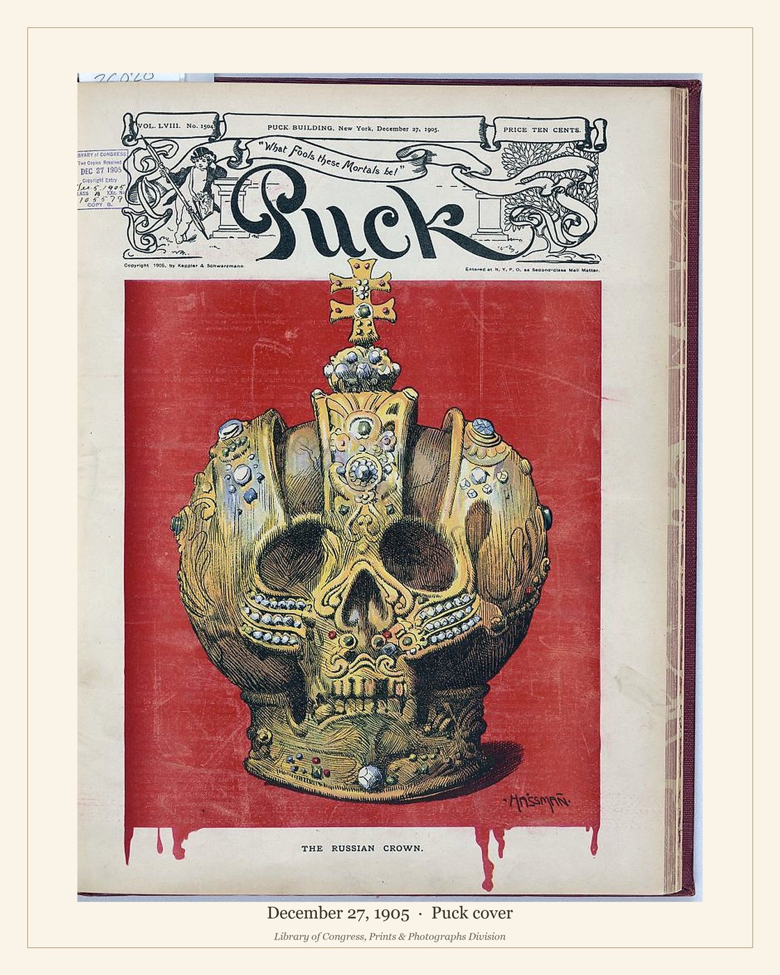 Puck cover — December 27, 1905 — watermarked preview