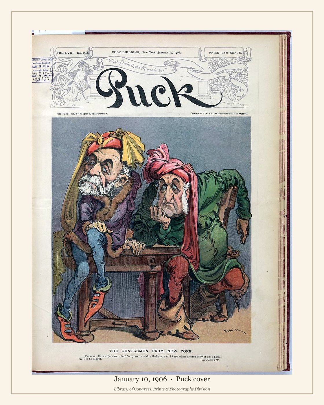 Puck cover — January 10, 1906 — watermarked preview