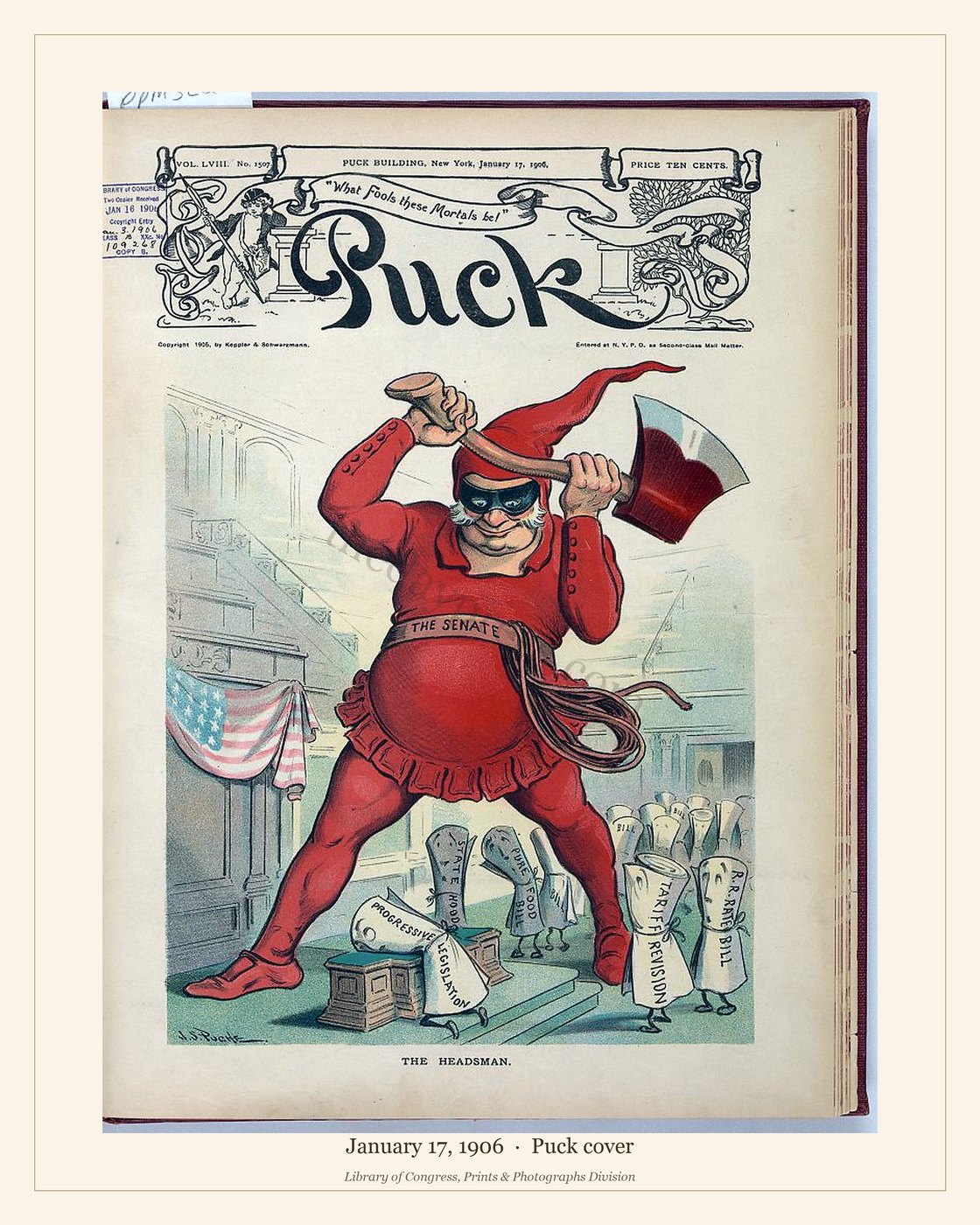 Puck cover — January 17, 1906 — watermarked preview