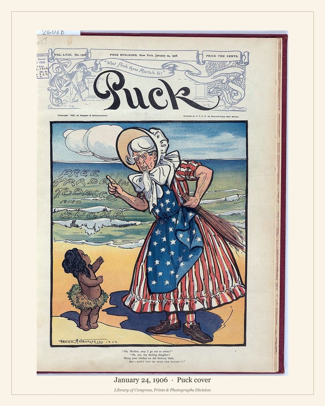 Puck cover — January 24, 1906 — watermarked preview