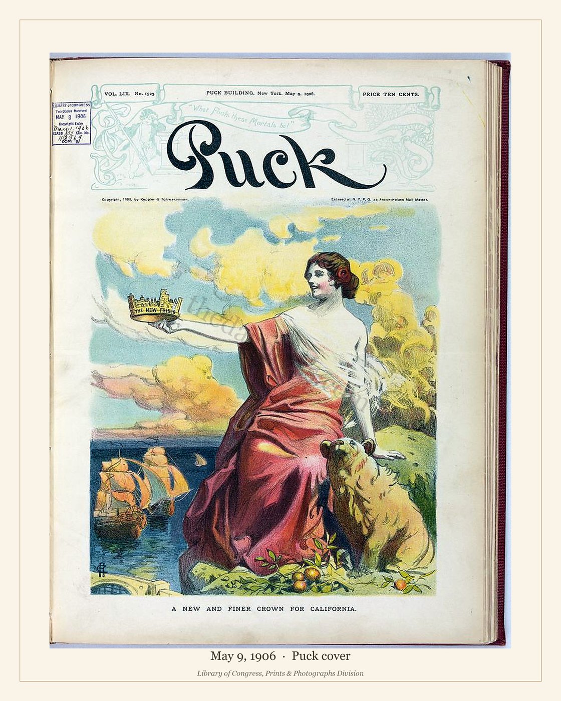 Puck cover — May 9, 1906 — watermarked preview