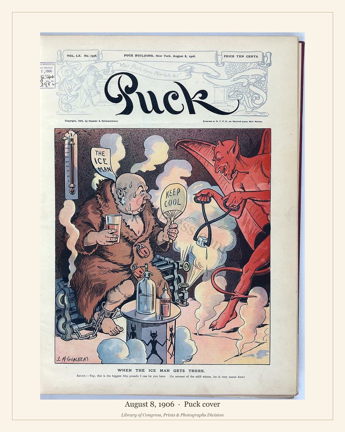 Puck cover — August 8, 1906 — watermarked preview