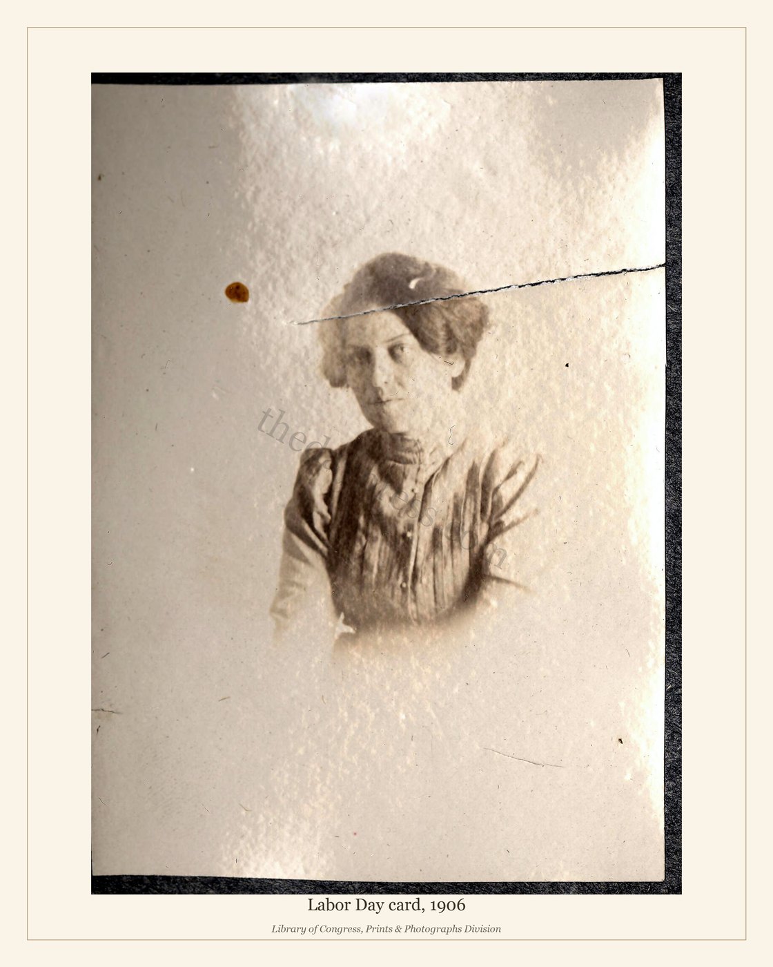 Labor Day card, 1906 — watermarked preview