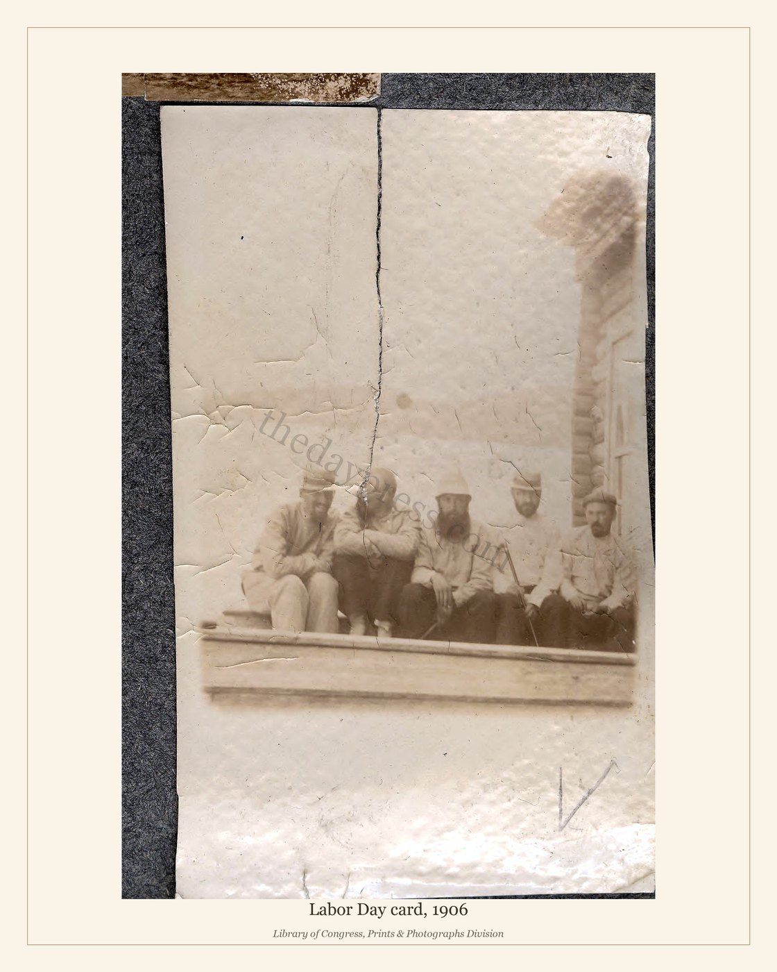 Labor Day card, 1906 — watermarked preview