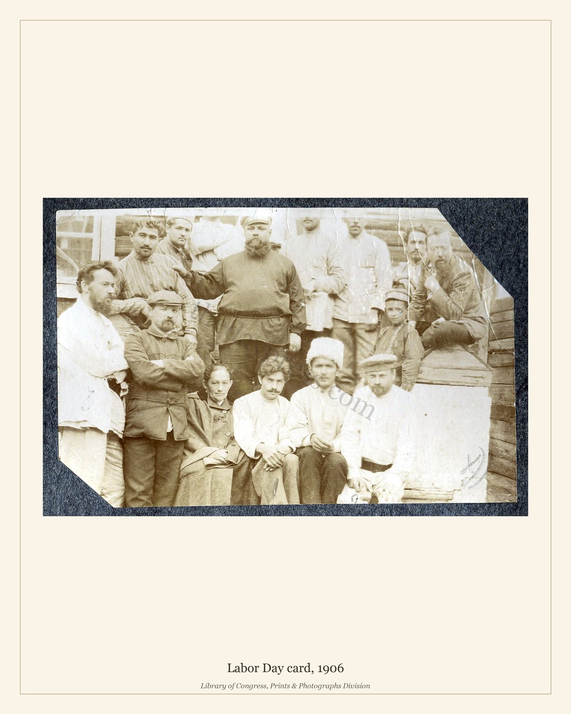 Labor Day card, 1906 — watermarked preview