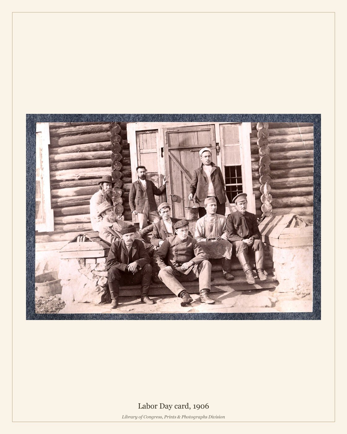 Labor Day card, 1906 — watermarked preview