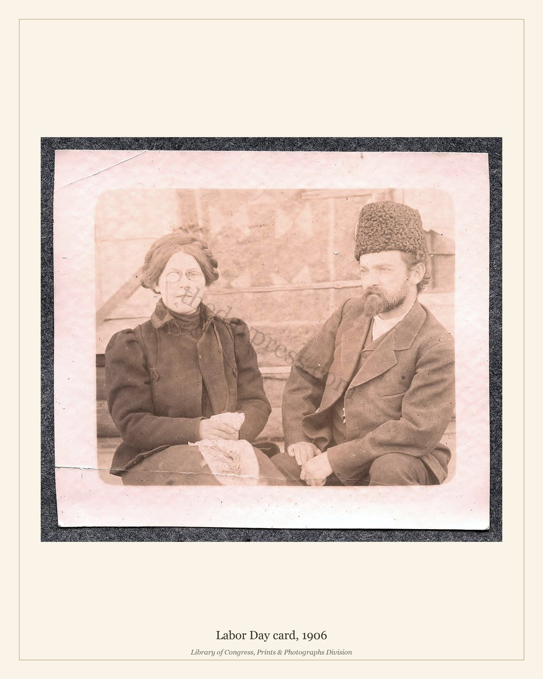 Labor Day card, 1906 — watermarked preview