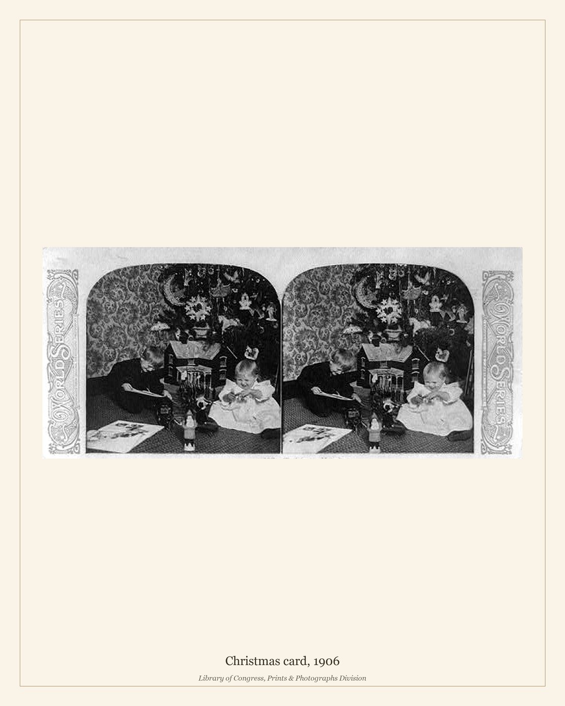 Christmas card, 1906 — watermarked preview