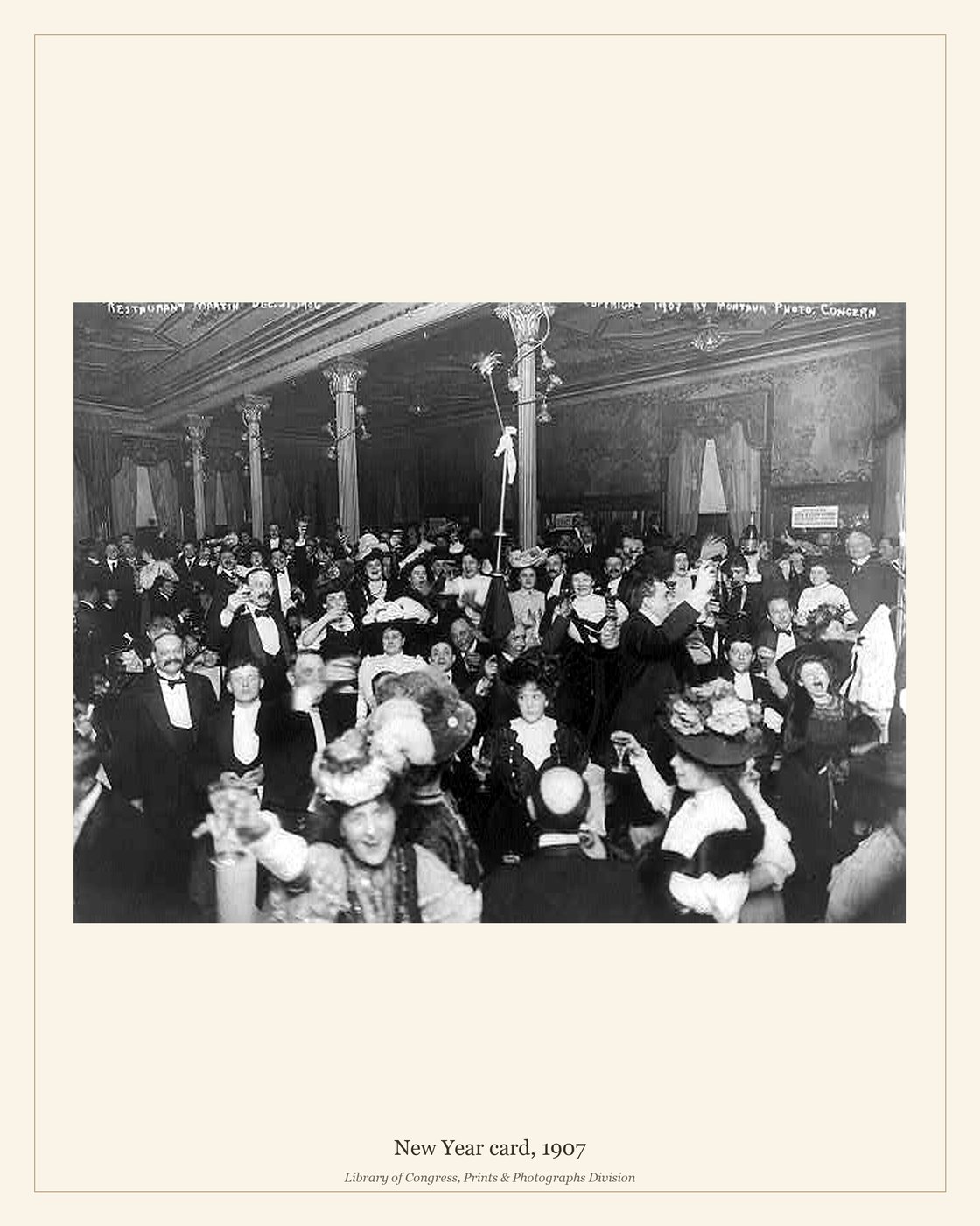 New Year card, 1907 — watermarked preview