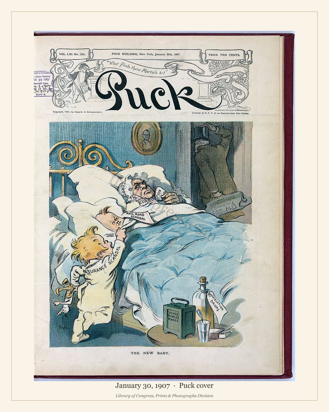 Puck cover — January 30, 1907 — watermarked preview