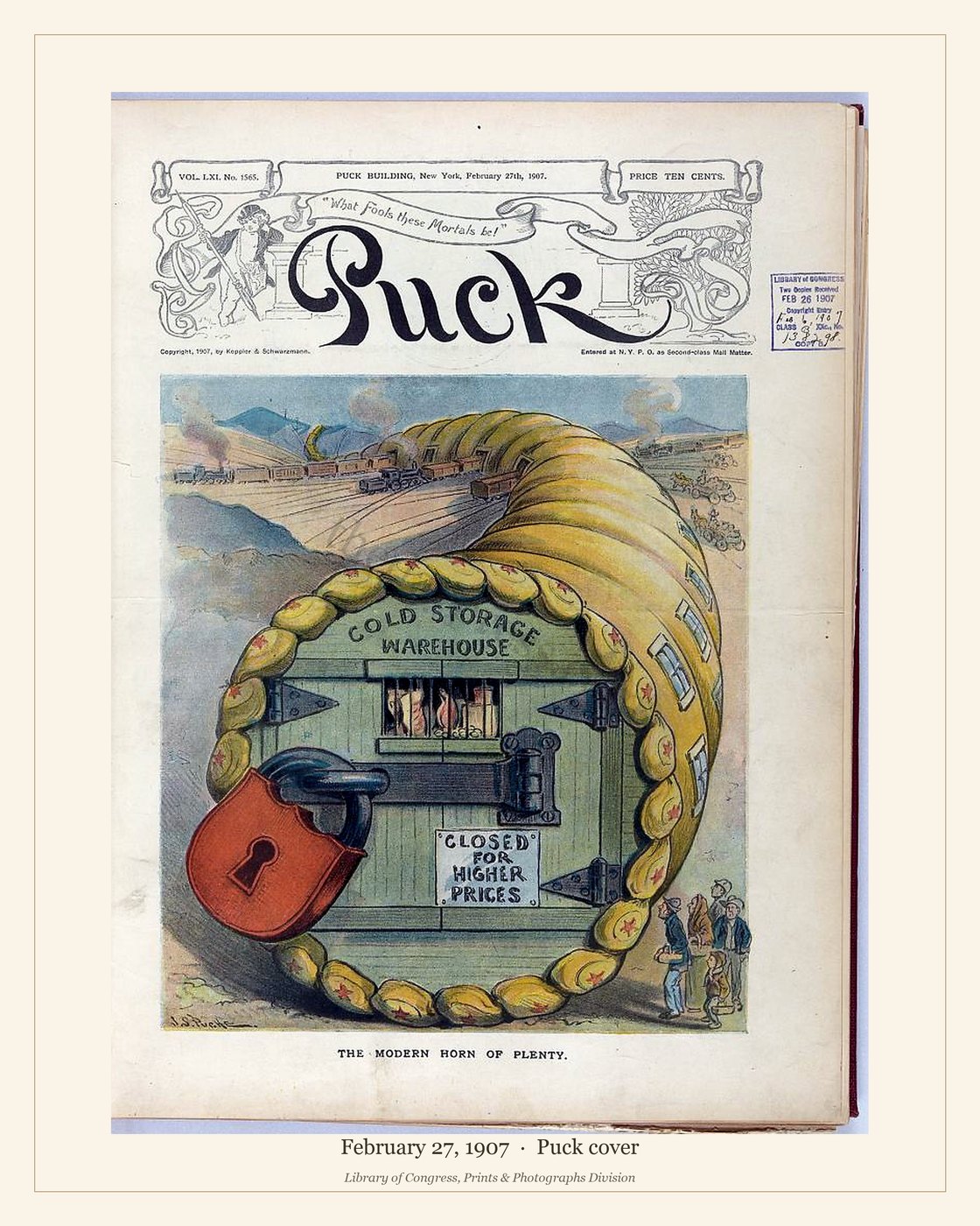 Puck cover — February 27, 1907 — watermarked preview