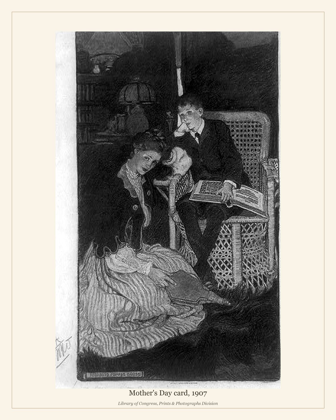 Mother's Day card, 1907 — watermarked preview