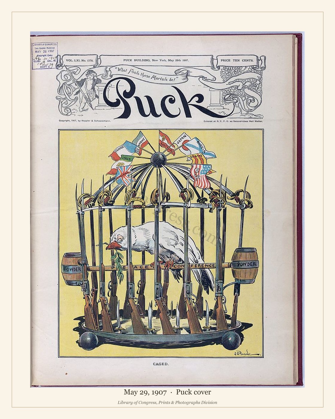 Puck cover — May 29, 1907 — watermarked preview