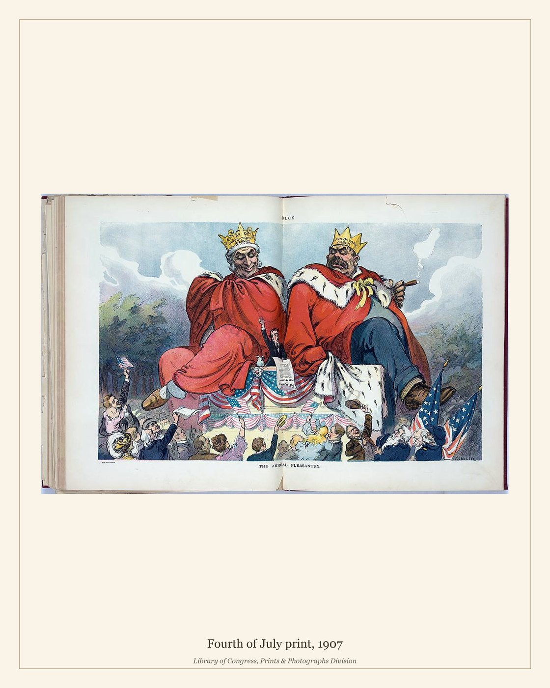 Fourth of July print, 1907 — watermarked preview